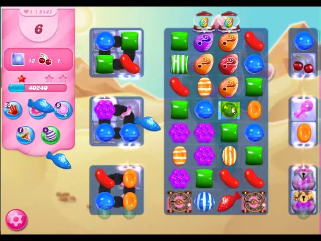 Candy Crush Saga Level 2141(No Boosters,13 Moves) - Youtube