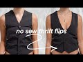 dumb easy, no sew thrift flips