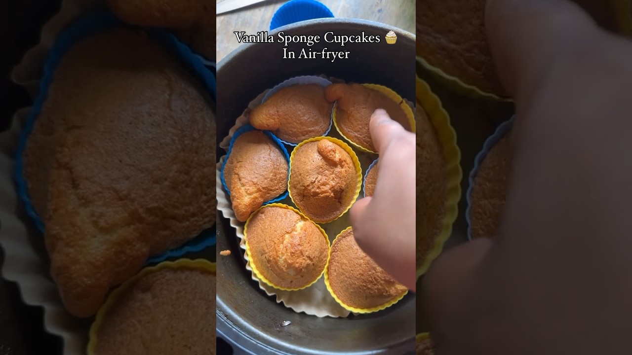 Vanilla sponge cake in air-fryer 