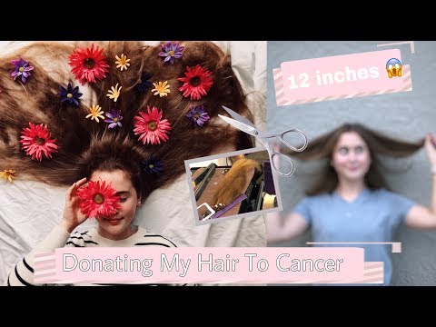 Cutting & Donating My Hair To Wigs For Kids!!! Ⅱ 12 inches 😱
