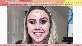 Mrs. Hicks shares Cartoon Self Portrait on Google Drawing