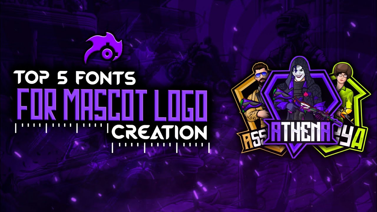 Best fonts for mascot logos | Mascot logo font | Mascot font pack |  