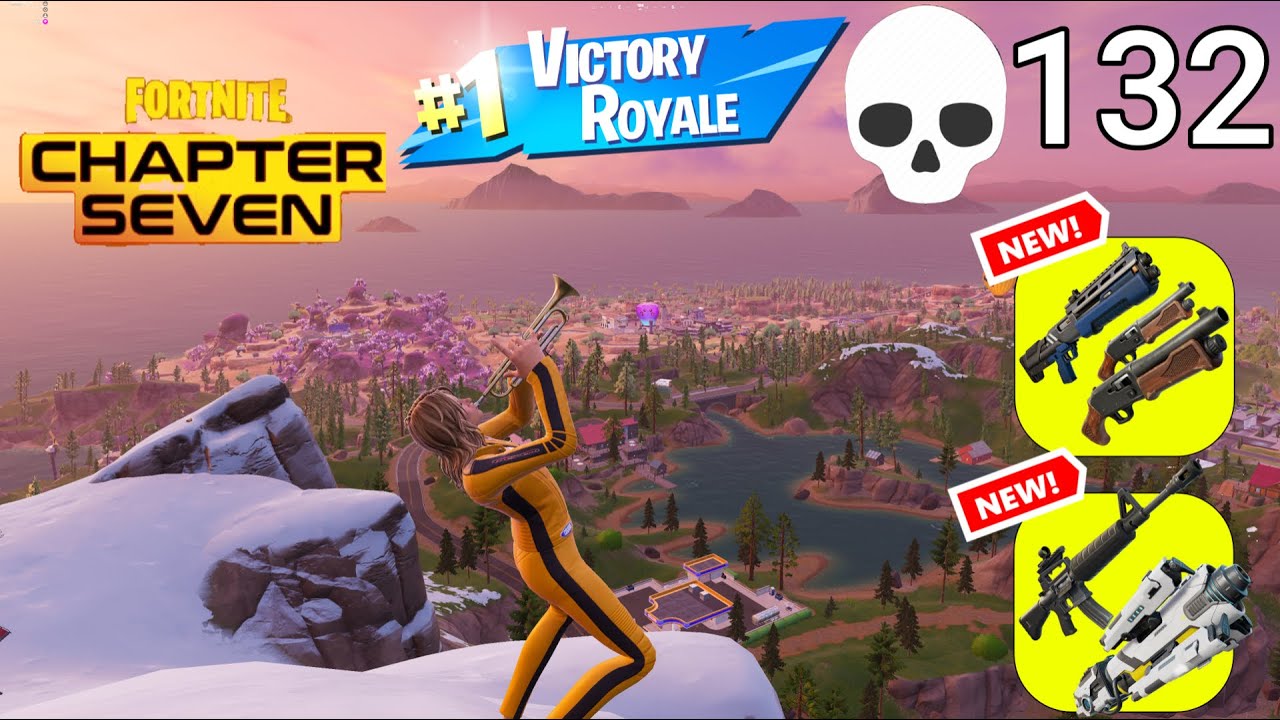 132 Elimination Solo Vs Squads Gameplay Wins (NEW Fortnite Chapter 7)
