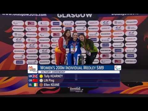 Women's 200m IM SM9 | Victory Ceremony | 2015 IPC Swimming World Championships Glasgow