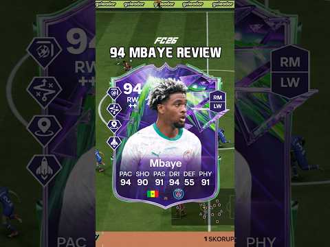 94 Mbaye Review in FC 26, he'll be a star in the future 🤩🔥 #shorts #mbaye #phenoms #fc26 #worldcup