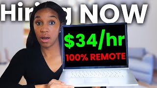 5 Remote Jobs Hiring NOW up to $35/hr.! [Work from Home]
