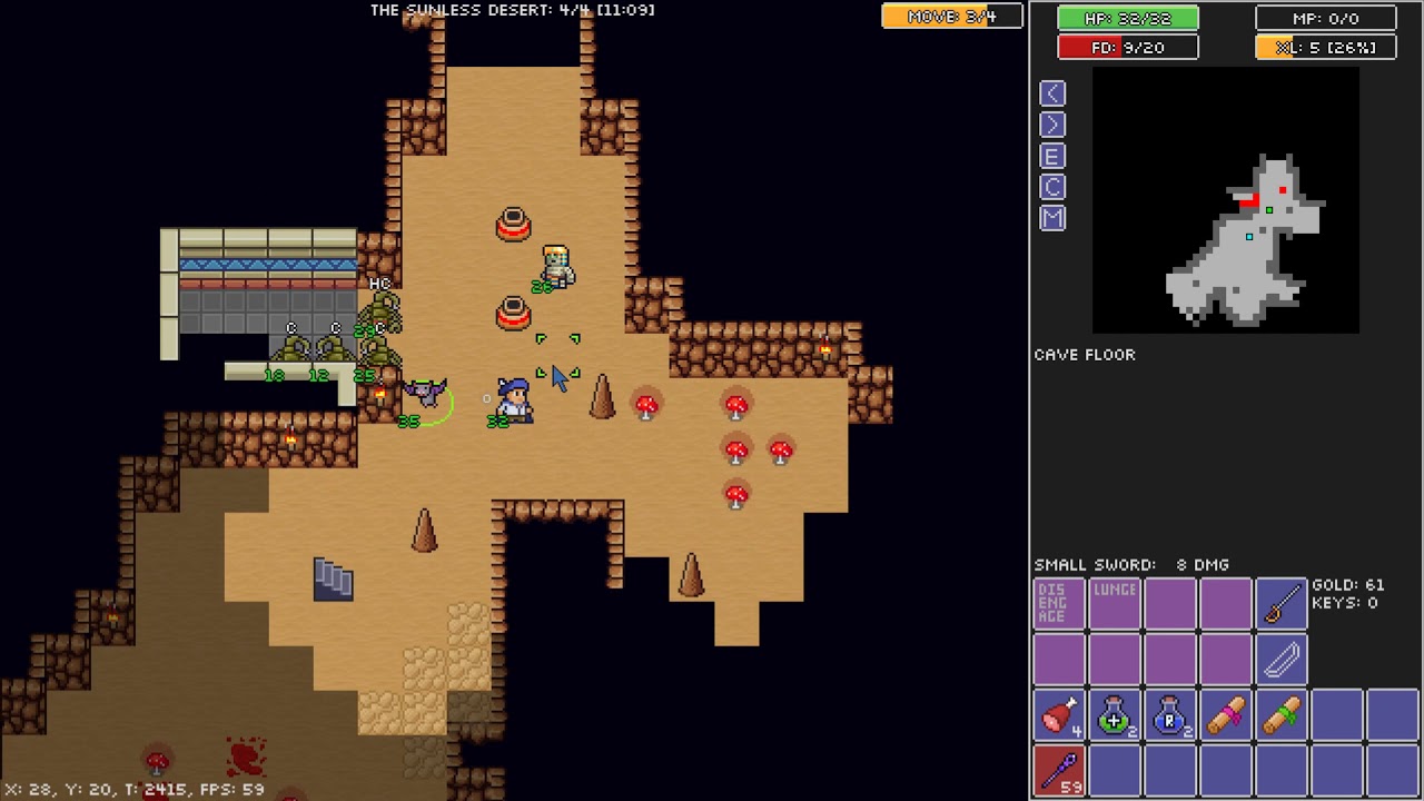 Daily Challenge 2020-06-26 Rogue Fable 3 V1.34.2 Elf Duelist