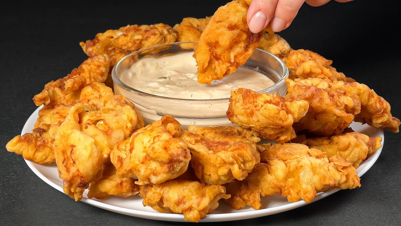 Hausgemachtes knuspriges Hühnchenrezept in 5 Minuten! Hühnchen nach KFC-Art