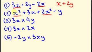 Algebra Introduction - the basics