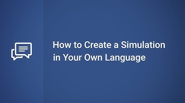 How to Create a Simulation in Your Own Language