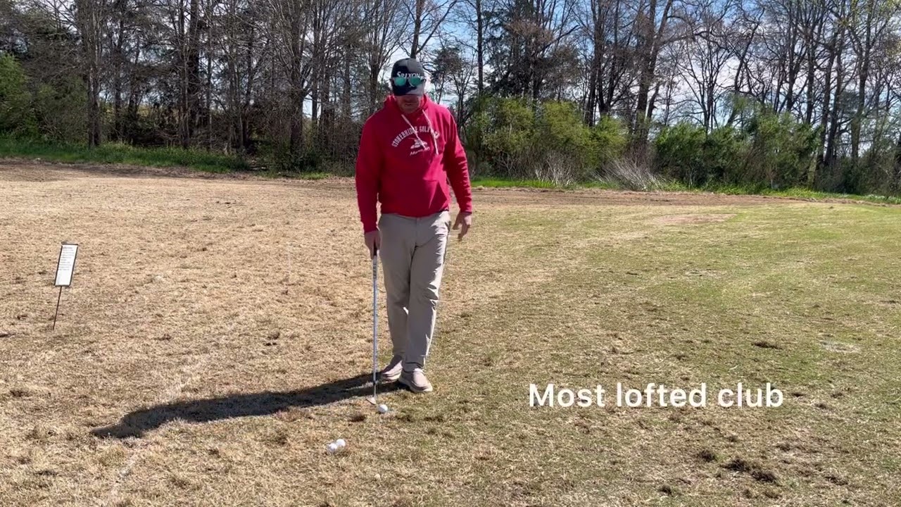Short pitch shot off dormant/tight lie