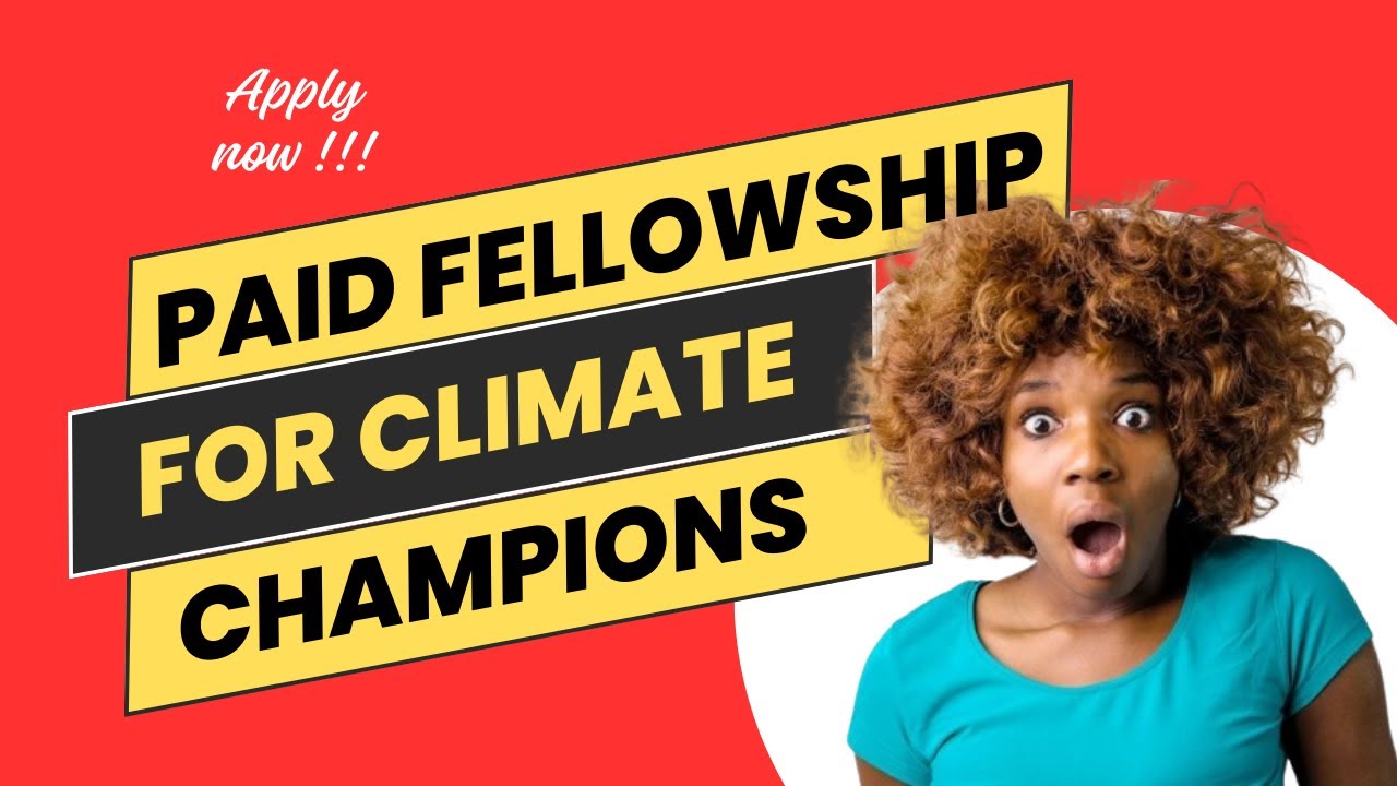 The Climate Champions Youth Fellowship 2024 - Online fellowship for ...