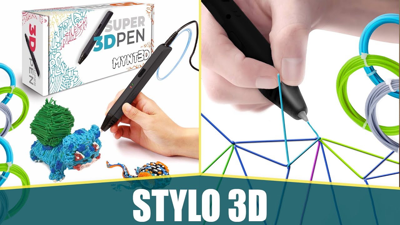 Stylo 3d LE MEILLEUR STYLO 3D IMPRESSION - MYNT3D - YouTube