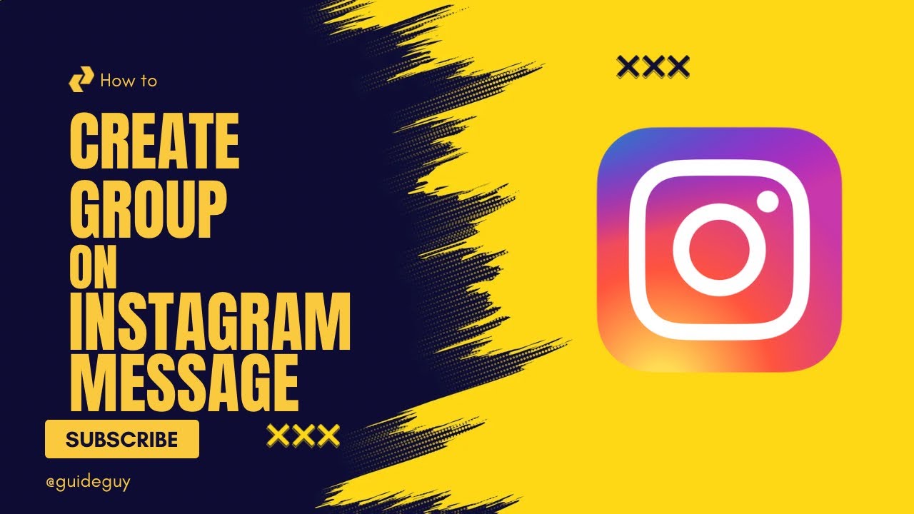 How To Create Group On Instagram Message - Full Guide - YouTube