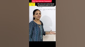 Why is the main( ) static in Java? #shorts #youtubeshorts #viral