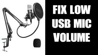 How To Solve & Fix QUIET USB MIC INPUT! Amplify Microphone Volume Output At System Level! screenshot 5