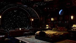 Alone in Derelict Starship Corridor | Subtle Cosmic Wind & Silent Space Drift for Sleep