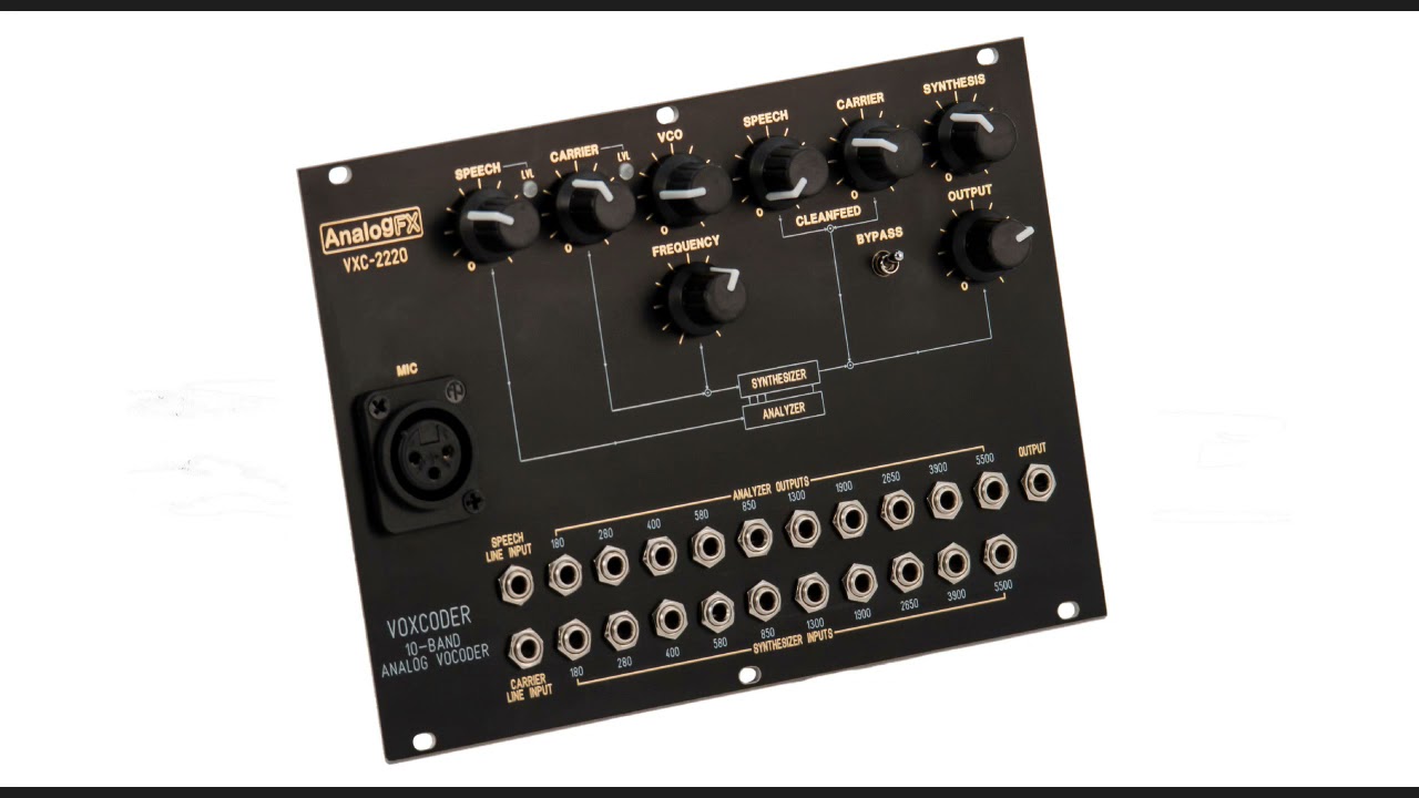 AnalogFX VXC-2220 Vocoder, based on the syntovox 222