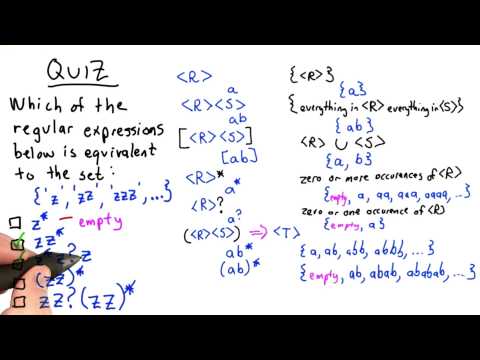 Equivalent RE - Intro to Computer Science