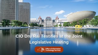 CIO Dru Rai Testifies at the Joint Legislative Hearing
