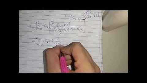 Binomial Theorem series problem with Double summation(Double sigma).