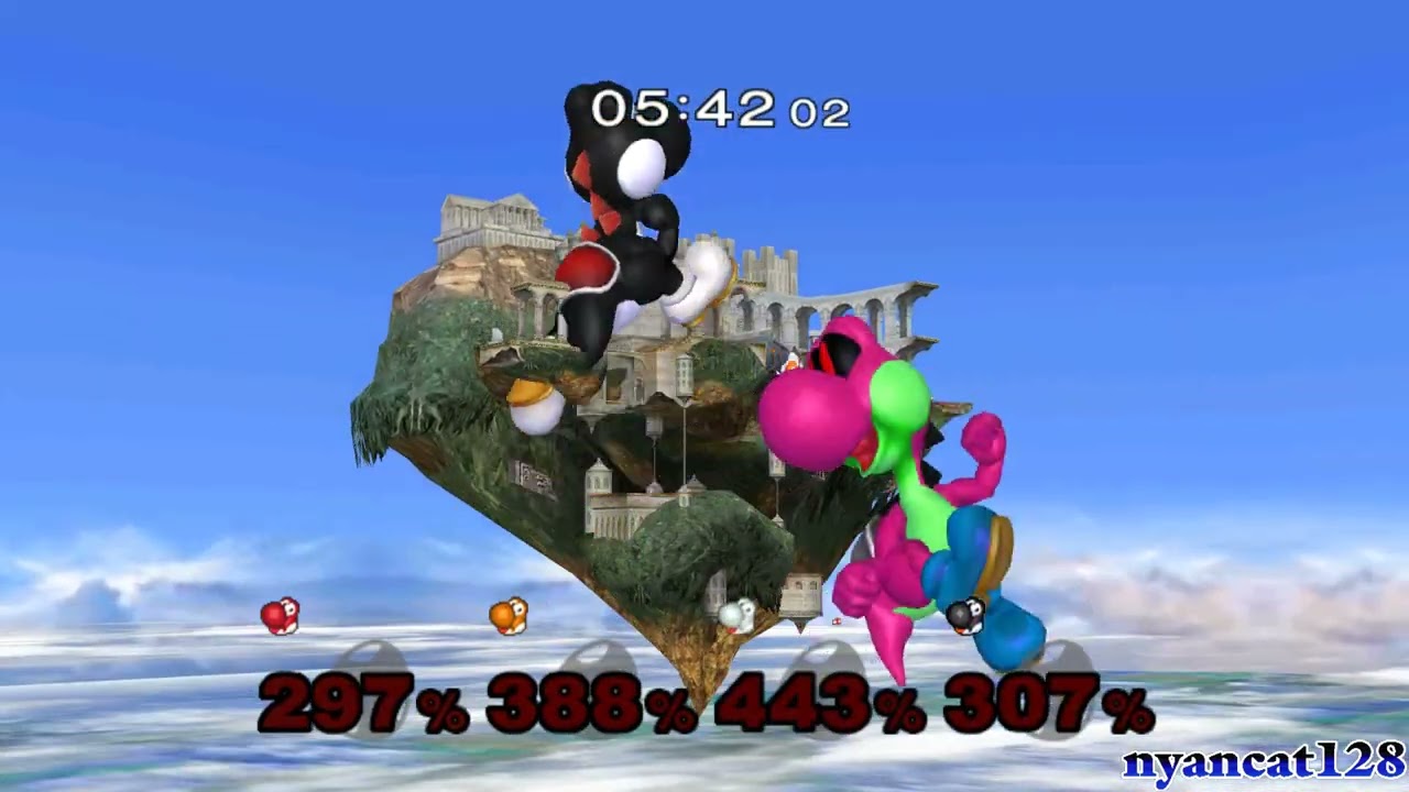 Super Smash Bros. Melee Crazy Mod Request: Growing Yoshi Free For All