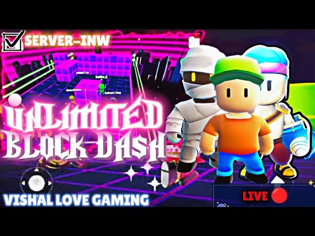 STUMBLE GUYS AO VIVO 💛 X-COR + SALINHAS NO BLOCK DASH