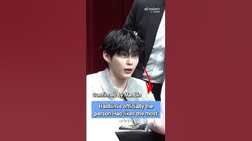 Hao likes Hanbin the most | haobin moments | Sung Hanbin × Zhang Hao #haobin #zerobaseone #zb1