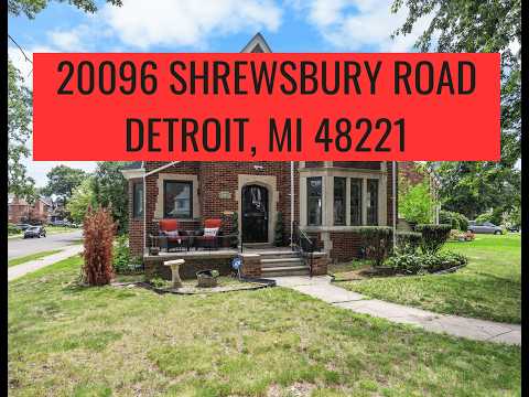 20135 Shrewsbury Road, Detroit, MI home video tour