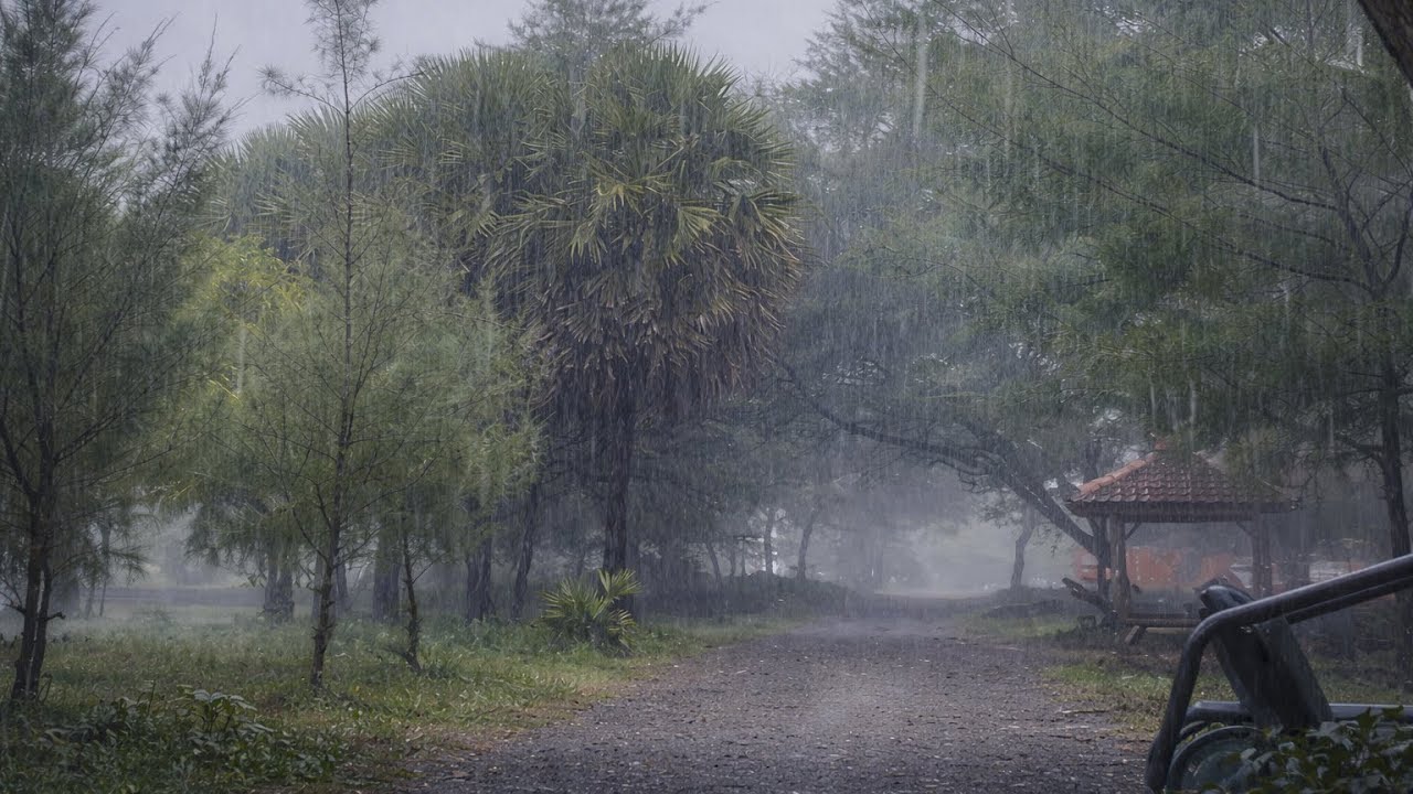 Heavy Rain Sounds for Deep Sleep 🌧️ Fall Asleep Faster & Stay Asleep