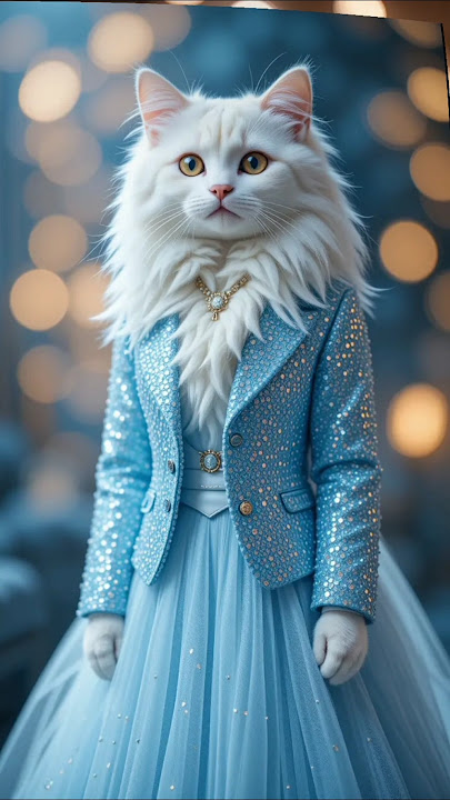 'Elegant Feline: The Fashionable Cat' #cat#CatLovers #beautiful #shorts