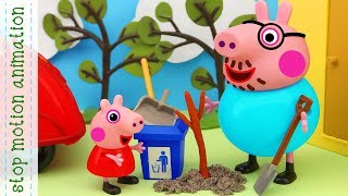 Unexpected Obstruction Peppa Pig Toys Stop Motion Animation English Episodes 2018