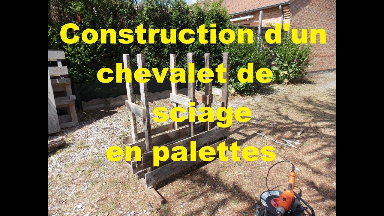 Fabrication d'un chevalet de sciage avec tenons et mortaises ! 