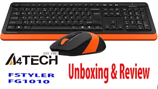 A4TECH FSTYLER FG1010 Wireless Mouse & Keyboard Unboxing