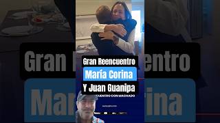 Reencuentro de María Corina Machado y Juan Guanipa #mariacorinamachado #noticias #prosperaya #news