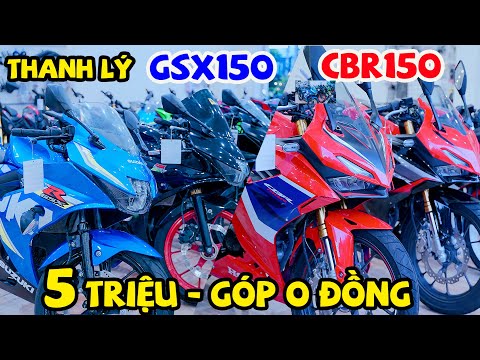 Video Thanh lý TOÀN BỘ motor mới về RV153 GSX150 CBR150 CHỈ... - youtube