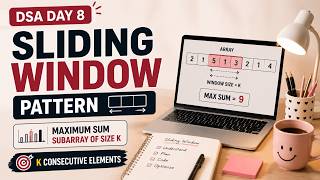 DSA Day 8: Sliding Window Pattern | Maximum Sum Subarray of Size K