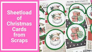 Tent Topper Christmas Cards from Scraps - May 2026 SheetLoad of Cards