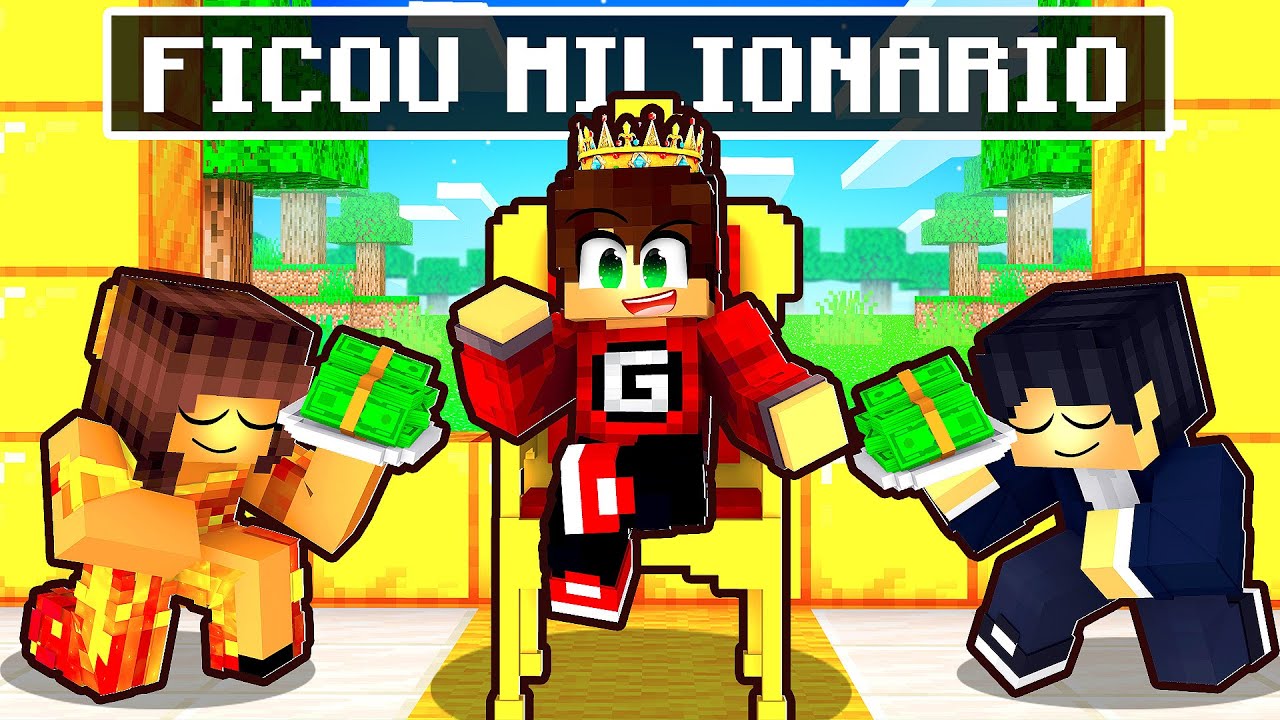 GUIHH ficou MILIONÁRIO no Minecraft