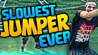 THE SLOWEST JUMPSHOT EVER!! NBA 2K16 MYPARK CHALLENGE