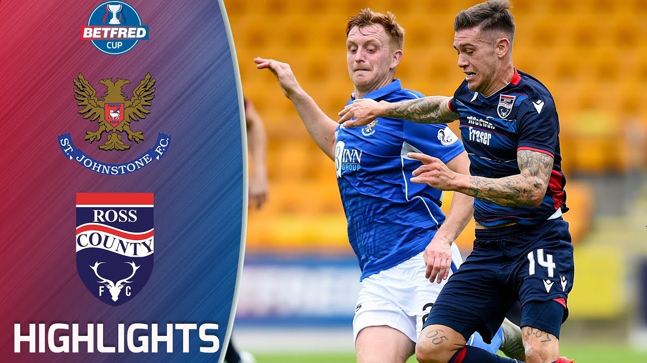 St Johnstone 1 2 Ross County Newly Promoted Staggies Get The Win Betfred Cup Extended Highlights Youtube