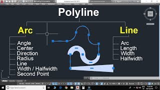 AutoCAD Polyline Command All Options with Master tricks In Hindi