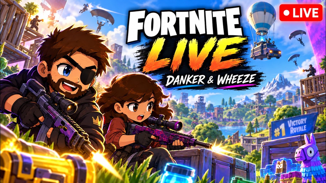 Danker and wheeze playing the new fortnite crazy new stuff happening live