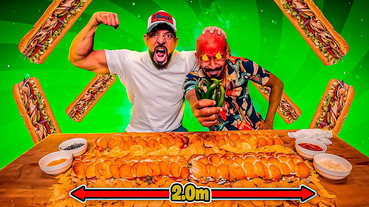 تحدي ٢ متر ساندويتش والعقاب قرون فلفل 🫑 Sub Challenge 2 Meters