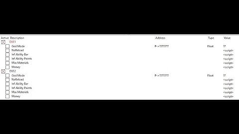 Control Cheat Table (Made For HOODLUM)