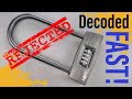 [1510] Decoded Fast! New Combination Bike U-Lock (NBYT)