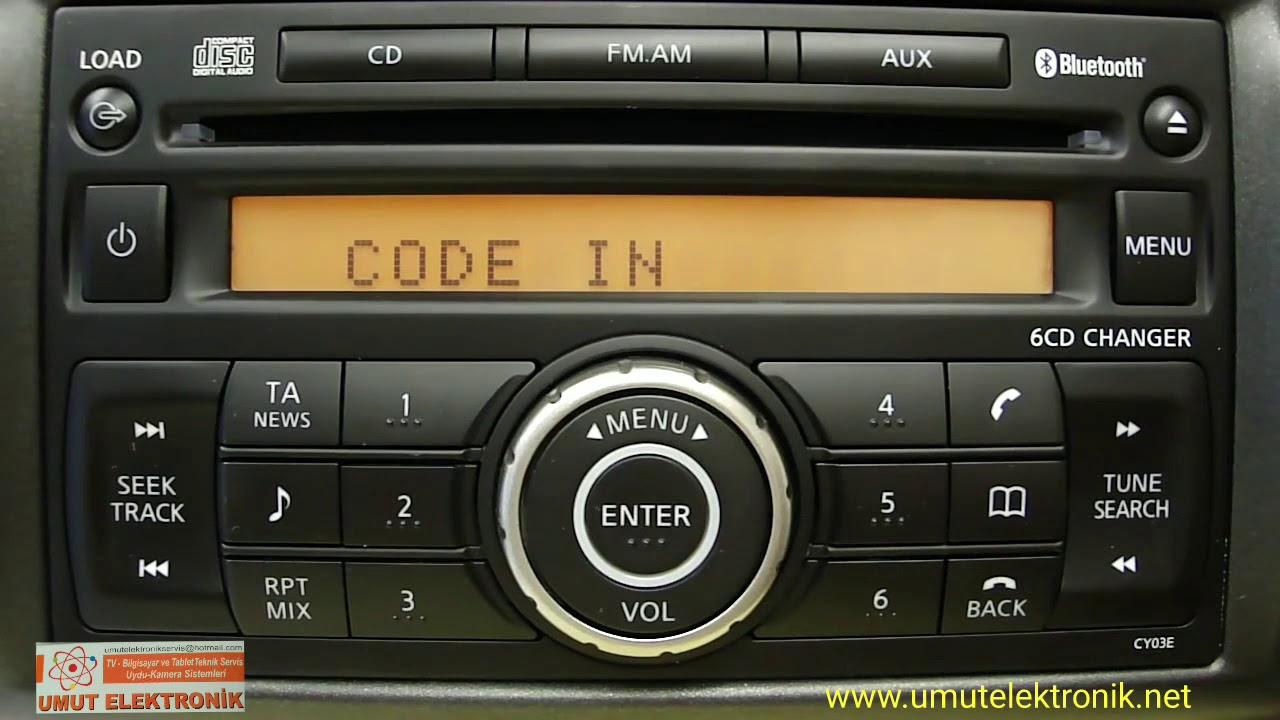Nissan Oto Teyp Kod Girilmesi Youtube