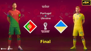 FIFA 23 | PORTUGAL vs. UKRAINE | RONALDO vs. ZINCHENKO | FIFA WORLD CUP FINAL | [4K]