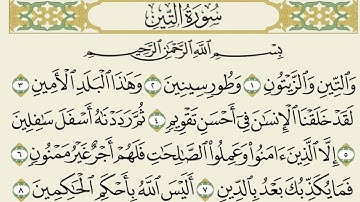 095- سورة #التين للقارئ شيرزاد عبدالرحمن طاهر  #قرآن #القرآن_الكريم