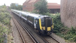 Class 444 South Western Railway leaving Poole for Weymouth